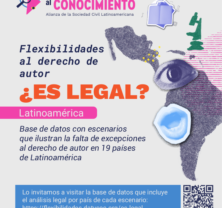 ¿Es legal? Nueva base de datos con análisis de casos hipotéticos sobre excepciones y limitaciones al derecho de autor en América Latina