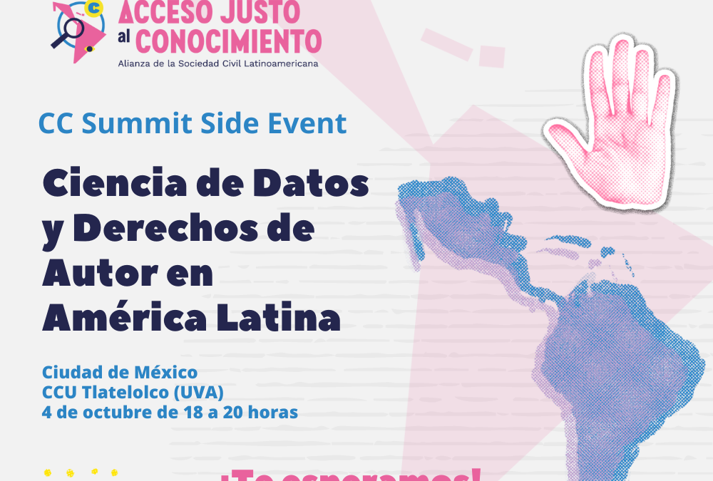 Ciencia de Datos y Derechos de Autor en América Latina | Side Event de la CC Summit 2023